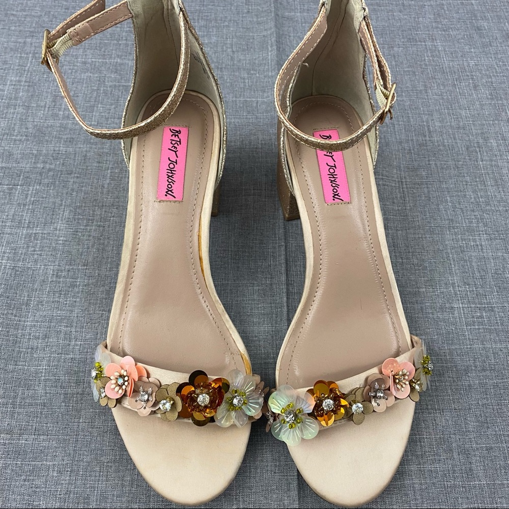 Floral Betsey Johnson Heels